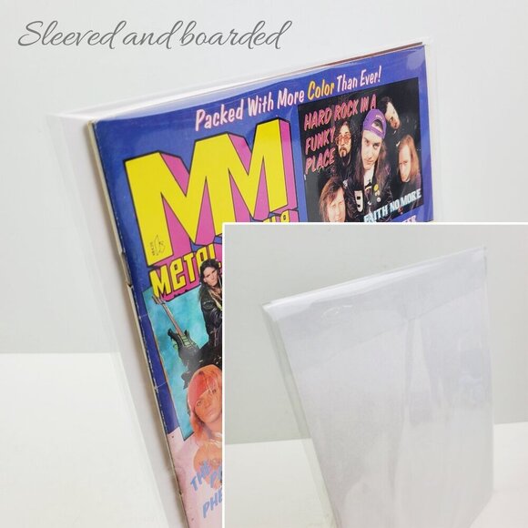 Faces Rock Metal Muscle Magazine Posters Danzig KISS Metallica Nov. 1990 Unread - Picture 3 of 10